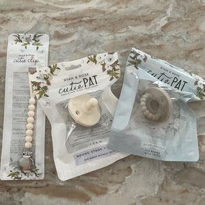 Ryan & Rose Cutie Clip and Pacifiers